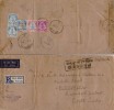 Malaya Perak, Registered Cover To India, Passed Postmark, Palm Tree, Ipoh Postmark, 1953 - Perak