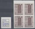 1959-5 CUBA 1959. MNH. PRUEBA NO EMITIDA. BLOQUE 4. NOT ISSUE PROOF MNH - Ungebraucht