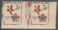 1962-7 CUBA 1962 MNH. FESTIVAL HELSINKI. FINLANDIA. FINLAND. - Unused Stamps