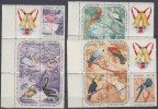1965.4- CUBA 1965. MNH. NAVIDADES. AVES. PAJAROS. BIRD. CHRISTMAS. SPECIAL BLOCK OF 4. - Unused Stamps