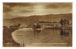 RB 1063 - 1934 Real Photo Postcard - Steam Boat Ship On Canal - Fort Augustus - Inverness-shire Scotland - Inverness-shire