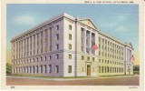 Little Rock Arkansas, New US Post Office Building, C1930s Vintage Curteich Linen Postcard - Little Rock