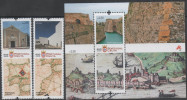 PORTUGAL , 2015, MNH,CEUTA, MAPS, SHIPS, ANCIENT MAPS, 2v+ 2 S/SHEETS - Geography