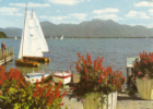 Chiemsee - Segelboote Am Steg - Chiemgauer Alpen