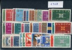 Europa CEPT 1963. Complete ** MNH. - Komplette Jahrgänge