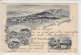SAVIGNY - SOUVENIRS -MULTIVUES - DOS UNIQUE - 1.01.03 - (plis) - RARE - Savigny