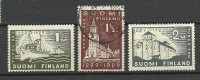 FINLAND FINNLAND 1929 Michel 140 - 142 */o - Neufs