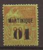 MARTINIQUE - N° 3 - NEUF X MVLH (trace Très Propre) - Signé - Unused Stamps