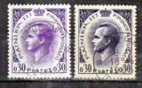 Monaco  545  Variété Papier Blanc Violet Fluo Et Normal Rainier  Oblitéré  TB Used - Variétés