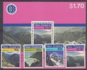 New Zealand 1988 Hiking Trails 4v + M/s ** Mnh (25783) - Unused Stamps