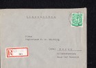 Gem.Ausg: R-Fern-Brief Mit 84 Pfg. Ziffer Portogenau Aus DUISBURG 5  N. Essen V. 6.7.48, Mit Aushilfs-R-Zettel  Knr: 936 - Amerikaanse, Britse-en Russische Zone
