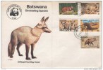 Botswana 1977 - Smal Beast Of  Prey, WWF, FDC - FDC