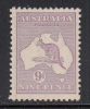 Australia MH Scott #50a BW #26 9p Kangaroo - Ungebraucht