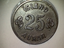 Islande 25 Aurar 1958 - Islanda