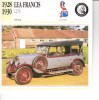 Lea-Francis 12/50 Tourer  -  1928  -  Fiche Technique Automobile (Grande Bretagne) - Cars