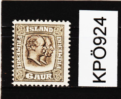 KPÖ924  ISLAND 1907  Michl  52  (*)  FALZ  ZÄHNUNG Siehe ABBILDUNG - Unused Stamps