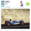 Lotus 7   -  1967  -  Fiche Technique Automobile (Grande Bretagne) - Cars