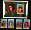 GAMBIE Elvis Presley, Musique, HISTOIRE DU ROCK´N ROLL. Yvert 1165/8+bf43 ** MNH - Elvis Presley