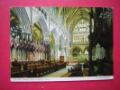 CPM  EXETER  DEVON  THE CHOIR CHANCEL  EXETER CATHEDRAL     VOYAGEE 1979 TIMBRE - Exeter