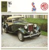 M.G. Midget TD  -  1949  -  Fiche Technique Automobile (Grande Bretagne) - Cars