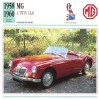 M.G.  MGA Twin Cam Sports  -  1958  -  Fiche Technique Automobile (Grande Bretagne) - Cars