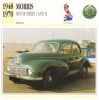 Morris Minor Series I/II   -  1948  -  Fiche Technique Automobile (Grande Bretagne) - Cars