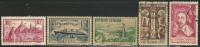 FRANCE 1933-36 YVERT 290,299,301,303,305 CANCELLED VALUE 10.50 EUR - Used Stamps