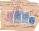 ROMANIA FISCAUX REVENUE, 4 STAMPS ,FRAG. - Steuermarken