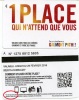 @+ CINECARTE Pathé Gaumont - 1 Place - Verso 2 Lignes - Lettre A (29 Frévrier 2016) - Bioscoopkaarten