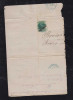 Brazil Brasil 1871 Cover Fragment PATROCINIO DO MURIAHE To Rio De Janeiro Blue PM - Briefe U. Dokumente