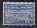 Brazil Brasil 1930 Zeppelin Mi# 6 ** MNH Overprint USA - Airmail (Private Companies)