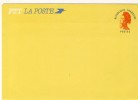 ENTIER POSTAL  # ENVELOPPE # TYPE LIBERTE GANDON #  SANS VALEUR FACIALE ROUGE  # 1984 # REF STORCH -FRANCON # F 7 - Standard Covers & Stamped On Demand (before 1995)