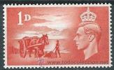 GB 1948 KING GEORGE VI CHANNEL ISLES LIBERATION MINT 1d Orange Sg C1 Mi 235 Iv 239 Sc 269 - Unused Stamps