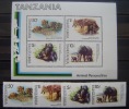 TANZANIA - IVERT 203/06 + H.B.Nº 27 - NUEVOS (**) SIN FIJASELLOS - FAUNA DE AFRICA - ( G67 ) - Gorillas