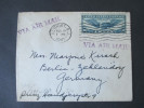 USA Luftpostbeleg Nach Berlin. Via Air Mail. Keyport. Zensurbeleg! Geöffnet Oberkommando Der Wehrmacht - Lettres & Documents