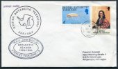 1989 B.A.T. Antarctic RRS John Briscoe FARADAY Penguin Ship Cover - Storia Postale