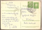 Germania Occidentale - Cartolina Postale Usata Per La Grecia - 1959 - Postcards - Used