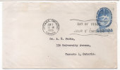 Enveloppe - Avec Cachet D' Otttawan Ontario - Day Of Issue -  Jour D'' Emission  (81886) - 1952-1960
