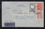 Argentina 1937 Airmail Cover Via CONDOR To PLAUEN Germany Railway PM On Back - Cartas & Documentos