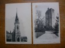 2 Cartes D'auneau L'église , La Tour - Auneau