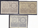 ROMANIA FISCAUX REVENUE  MNH 3 STAMPS. - Steuermarken