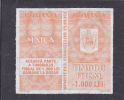 ROMANIA FISCAUX REVENUE  MNH  1000 LEI  STAMPS 2001  . - Steuermarken