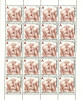 Luxembourg Feuille De 20 Timbres "A". Semaine Mondiale De L'Allaitement Maternel 2003. - Feuilles Complètes