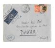 58 - NIEVRE  « CHÂTEAU-CHINON »LSI  - Tarif PA « A.O.F. SENEGAL » à 8F. - 1927-1959 Cartas & Documentos