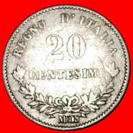 * SILVER: ITALY ★ 20 CENTESIMOS 1863M BN! VICTOR EMMANUEL II (1861-1878) LOW START★ NO RESERVE! - 1861-1878 : Victor Emmanuel II