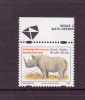 AFRIQUE DU SUD 1996 RHINOCEROS AVEC ECHANCRURES DE SECURITE  YVERT N°813A  NEUF MNH** - Rhinoceros