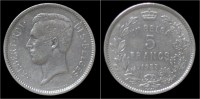 Belgium Albert I 5 Frank (1 Belga) 1933 FR-pos A - 5 Francs & 1 Belga