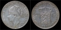 Netherlands Wilhelmina I 2 1/2 Gulden(rijksdaalder)1932 - 2 1/2 Gulden