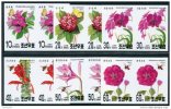 Korea 1992, SC #3107-12, Imperf Pair, Flower, Insects - Autres