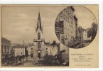Carte Postale Ancienne Pontcharra Sur Turdine - La Place, L'Eglise Et La Mairie. Maisons Sur La Turdine - Multivues - Pontcharra-sur-Turdine